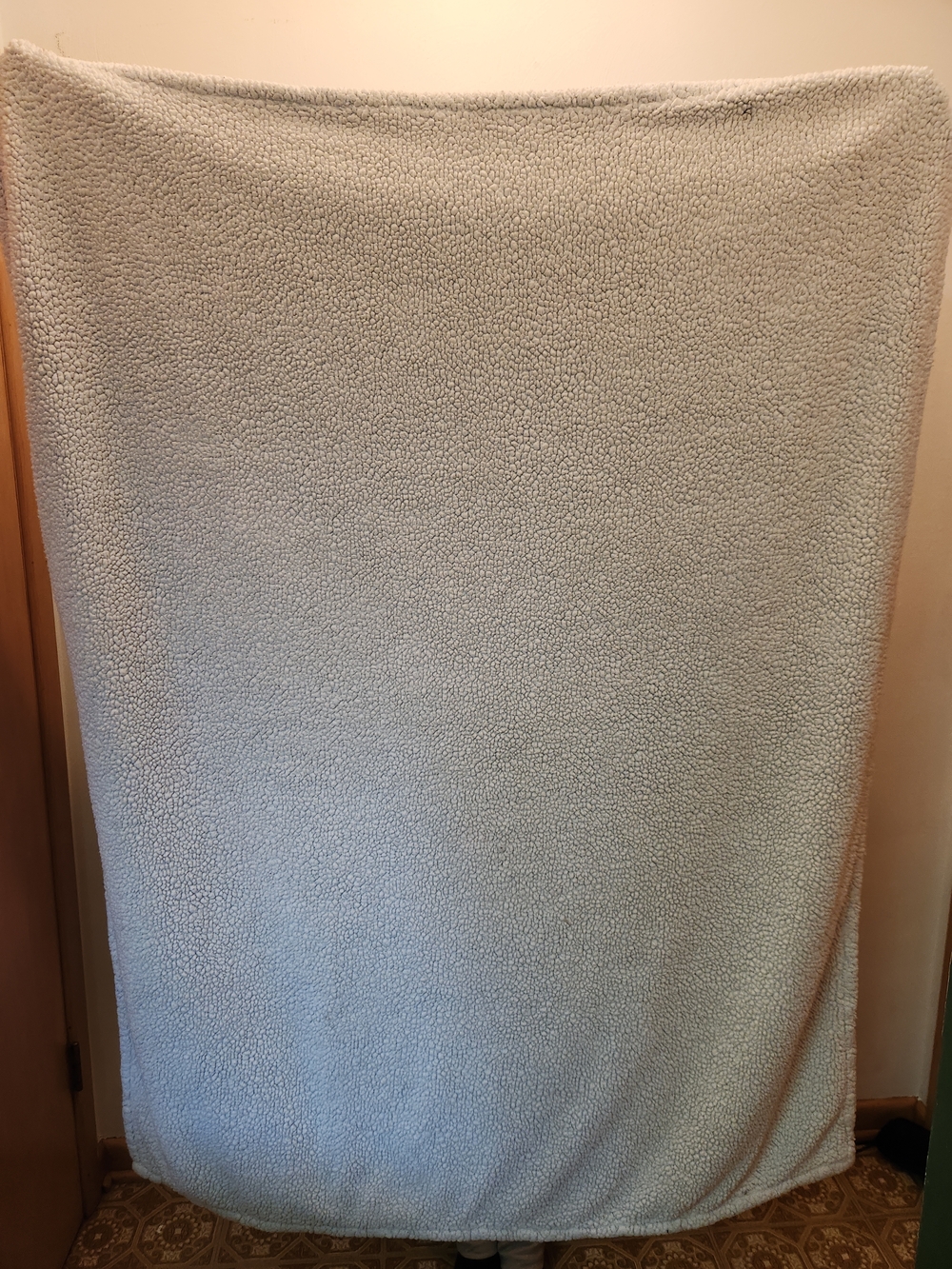 Lavish Plush Faux Fur Throw in Light Gray - Picture 2 of 3